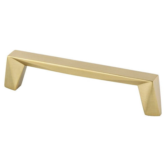 5.5" Contemporary Angular Straight Pull in Modern Brushed Gold from Swagger Collection