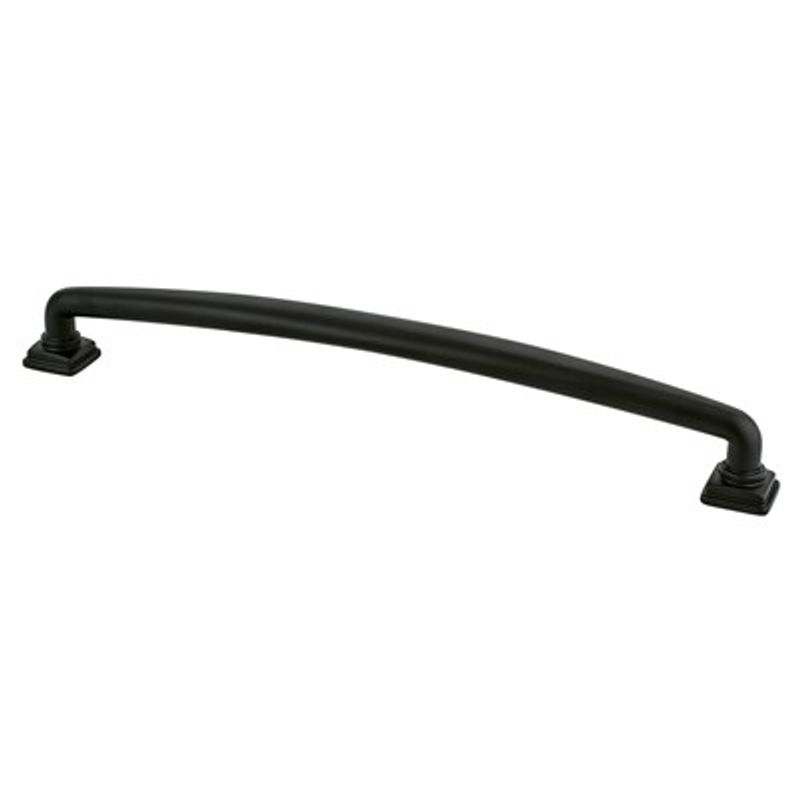 9.63' Traditional Round Arch Pull in Matte Black from Tailored Collection