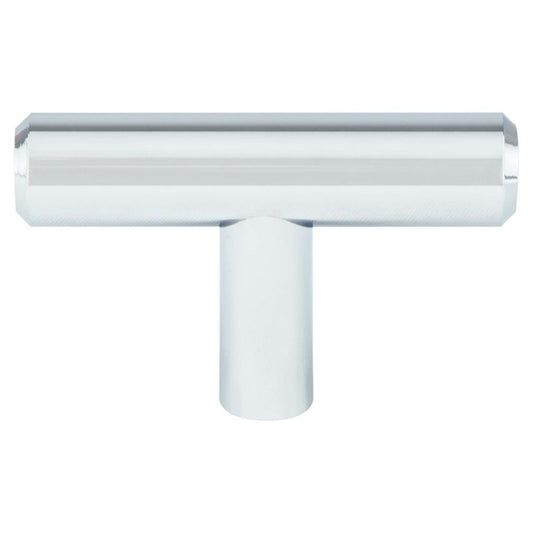 0.5" Wide Transitional Modern Classic T-Bar in Polished Chrome from Tempo Collection
