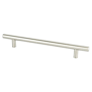 8.69' Transitional Modern Bar Pull in Brushed Nickel from Tempo Collection