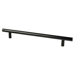 9.94' Transitional Modern Bar Pull in Black from Tempo Collection