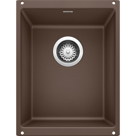 Precis 13.75" Granite Single-Basin Undermount Kitchen Sink in Cafe Brown (13.75" x 18" x 7.5")