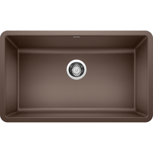 Precis 30" Granite Single-Basin Undermount Kitchen Sink in Cafe Brown (30" x 18" x 9.5")