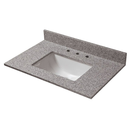 31" x 22" Countertop Vanity with Integrated Sink in Napoli