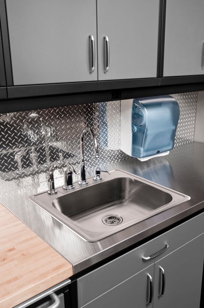 33' Single-Basin Drop-In Kitchen Sink in Brushed Stainless Steel (33' x 22' x 8.63')