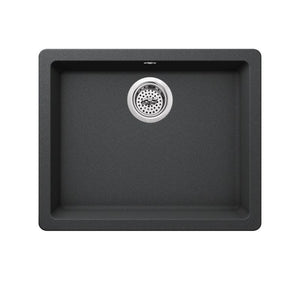 21.65' Quartz Single-Basin Undermount Kitchen Sink in Grey (21.65' x 16.92' x 7.88')