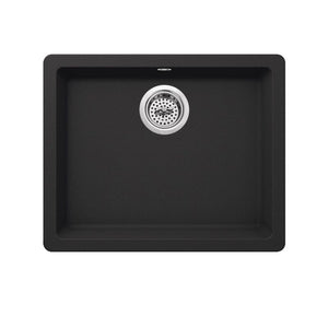 21.65' Quartz Single-Basin Undermount Kitchen Sink in Onyx Black (21.65' x 16.92' x 7.88')