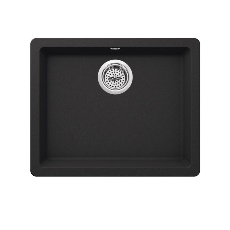 21.65' Quartz Single-Basin Undermount Kitchen Sink in Onyx Black (21.65' x 16.92' x 7.88')