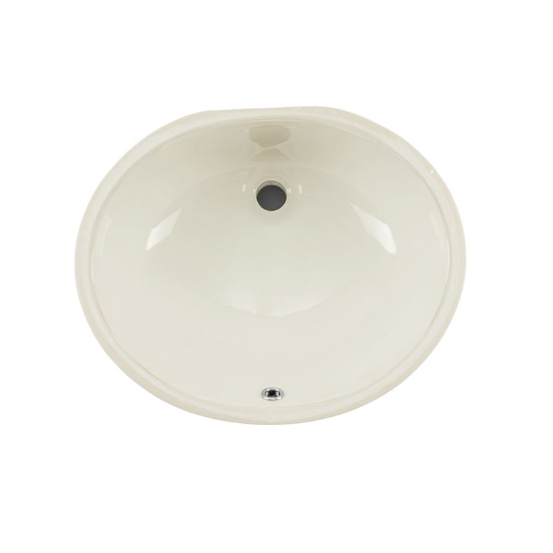 15' x 6' Single-Basin Undermount Vanity Sink in Biscuit