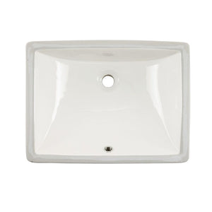 18' x 6' Single-Basin Undermount Vanity Sink in Biscuit