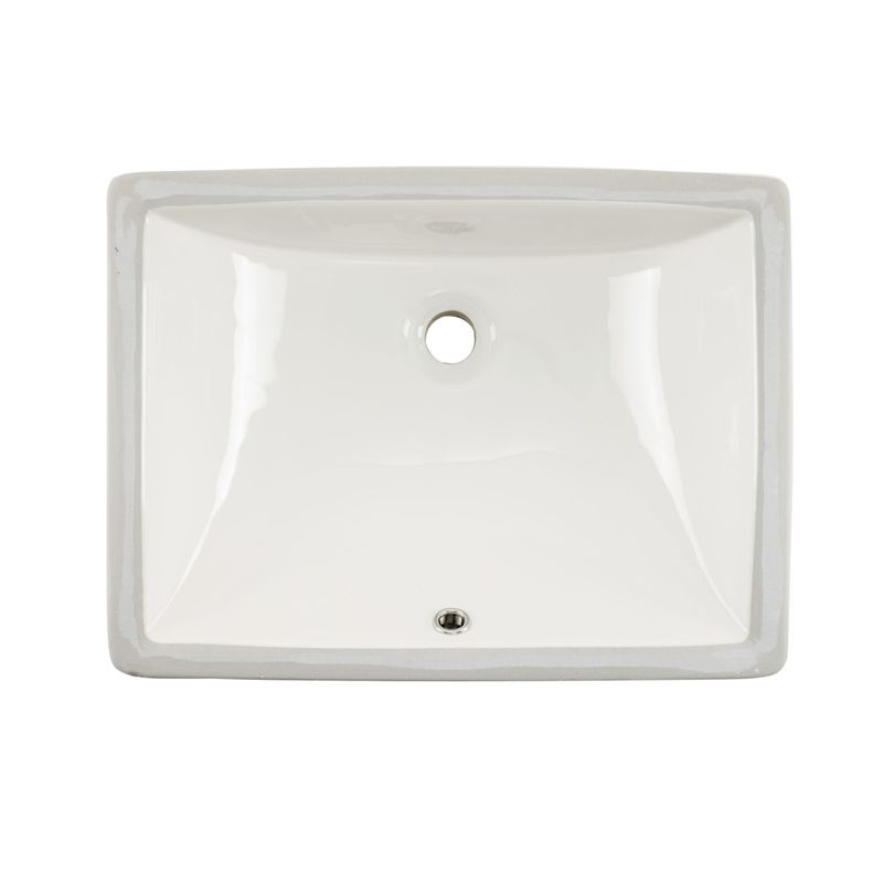 18' x 6' Single-Basin Undermount Vanity Sink in Biscuit