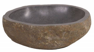 Rock Vessel Bathroom Sink in Black Grey Beige from Wauld Collection
