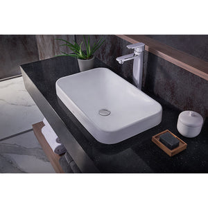 14.94' Vitreous China Vessel Bathroom Sink with CeFiONtect in Cotton White from Arvina Collection