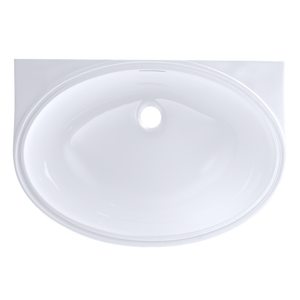 16.5' Vitreous China Undermount Bathroom Sink in Cotton White