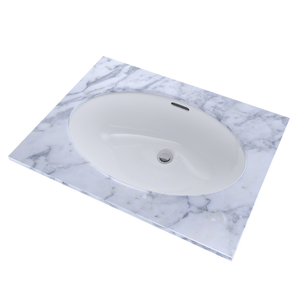 16.5' Vitreous China Undermount Bathroom Sink in Cotton White