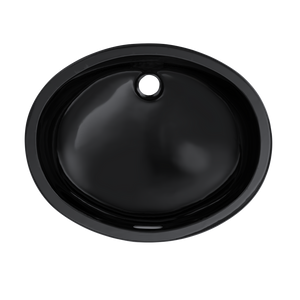 17.25' Vitreous China Undermount Bathroom Sink in Ebony from Dantesca Collection
