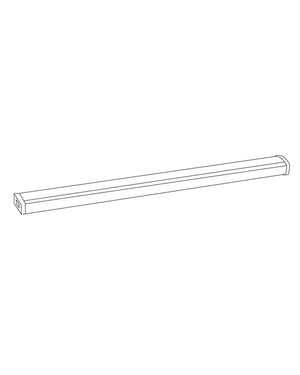 Ceiling Wrap 4' 1 Light Flush Mount in White - 4000 Color Temperature