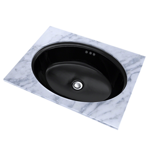 16.25' Vitreous China Undermount Bathroom Sink in Ebony from Dartmouth Collection