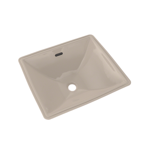 17" Vitreous China Undermount Bathroom Sink in Bone from Legato Collection