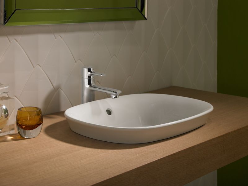 15.16' Vitreous China Vessel Bathroom Sink in Bone from Maris Collection