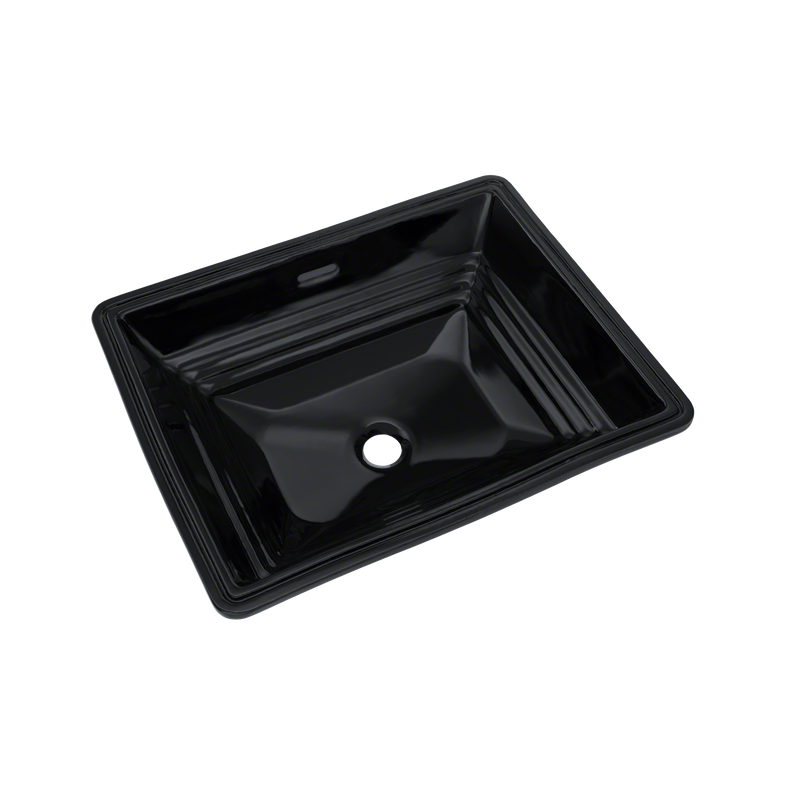 16.5' Vitreous China Undermount Bathroom Sink in Ebony from Promenade Collection