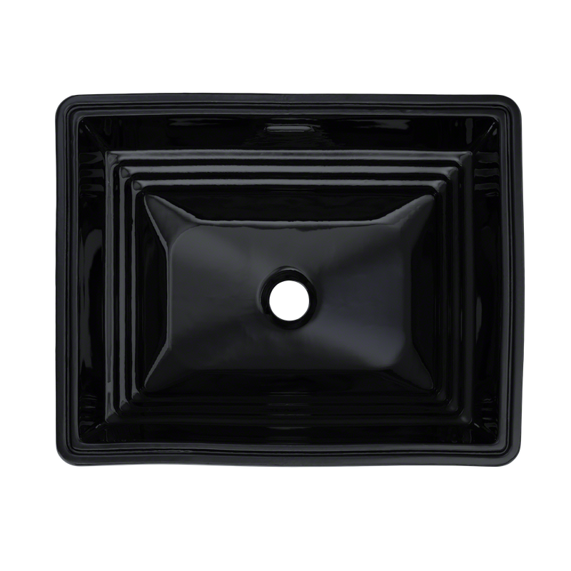 16.5' Vitreous China Undermount Bathroom Sink in Ebony from Promenade Collection