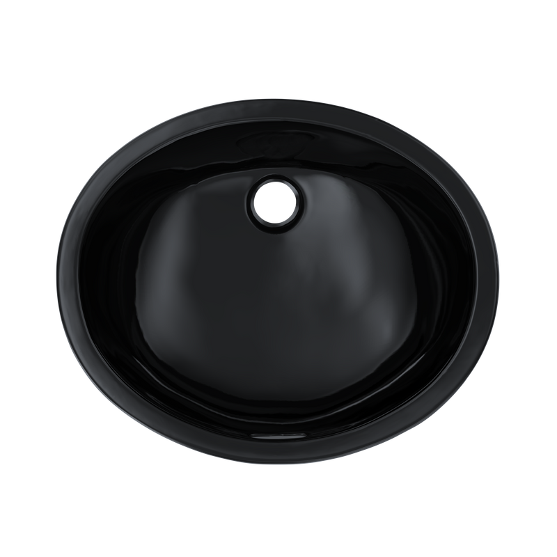 16.19' Vitreous China Undermount Bathroom Sink in Ebony from Rendezvous Collection