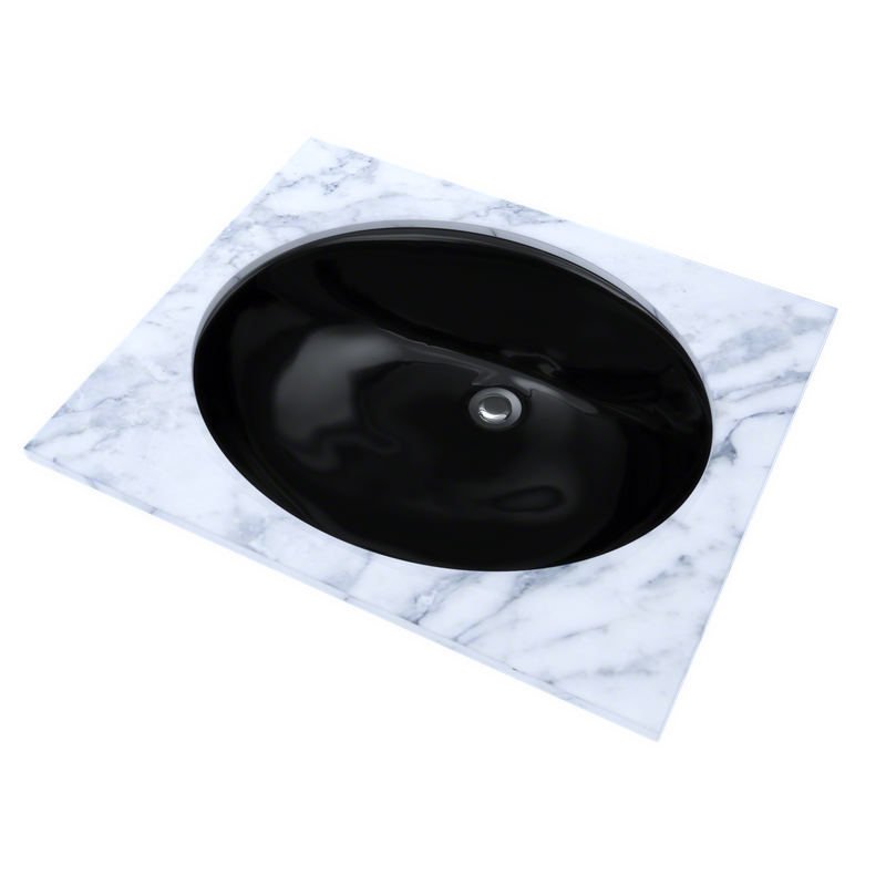 16.19' Vitreous China Undermount Bathroom Sink in Ebony from Rendezvous Collection