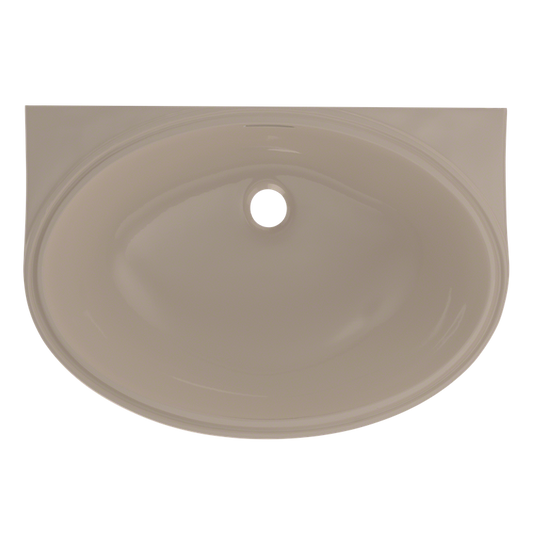 16.5" Vitreous China Undermount Bathroom Sink in Bone