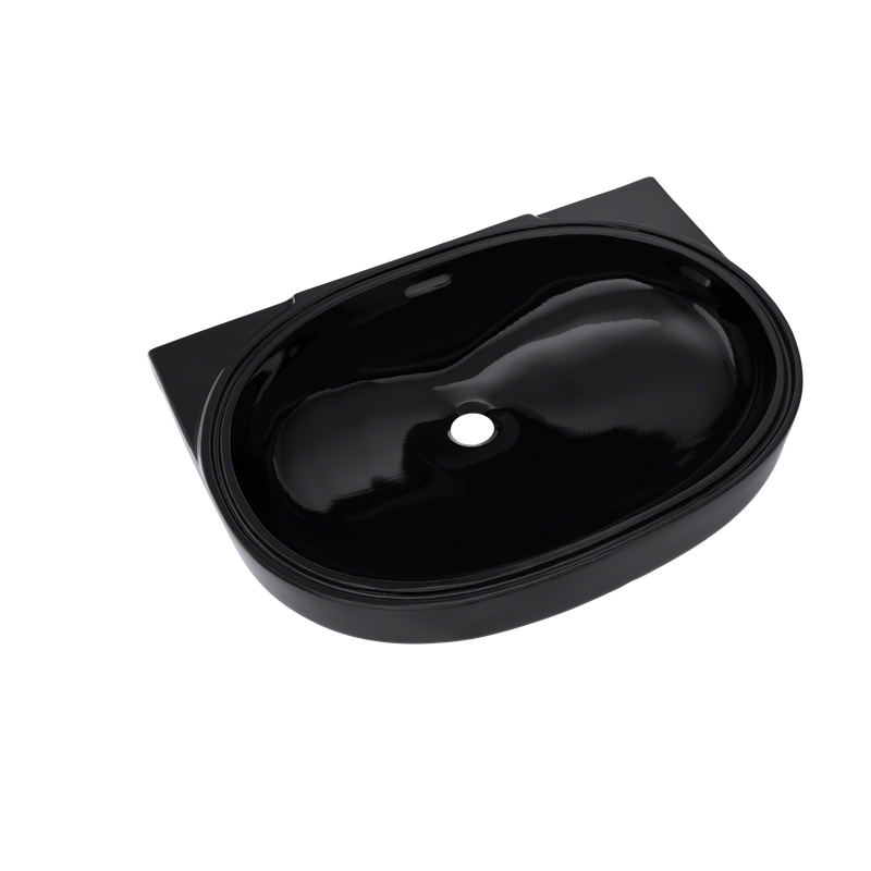 15.75' Vitreous China Undermount Bathroom Sink in Ebony