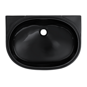 15.75' Vitreous China Undermount Bathroom Sink in Ebony
