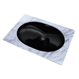 15.75' Vitreous China Undermount Bathroom Sink in Ebony