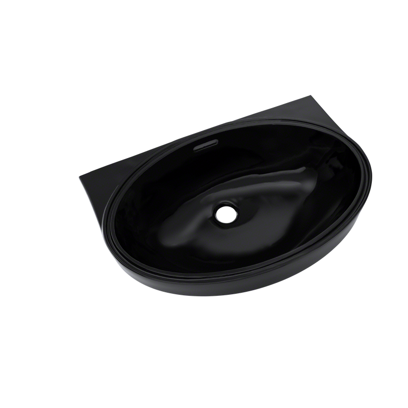 16.5' Vitreous China Undermount Bathroom Sink in Ebony