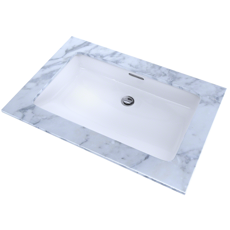 23.76' x 14.38' Vitreous China Undermount Bathroom Sink in Cotton White