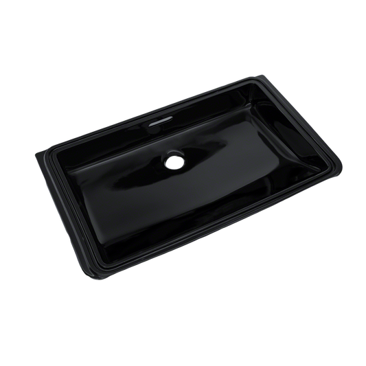 14.38" Vitreous China Undermount Bathroom Sink in Ebony