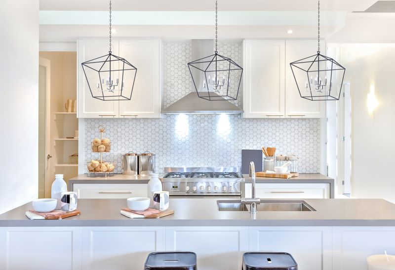 Abode 32.5' 8 Light Multi-Tier Chandelier in Textured Black and Polished Nickel