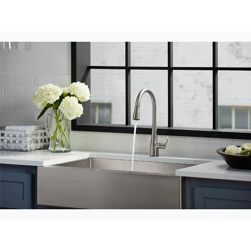 Simplice Pull-Down 16.63' Kitchen Faucet in Polished Chrome