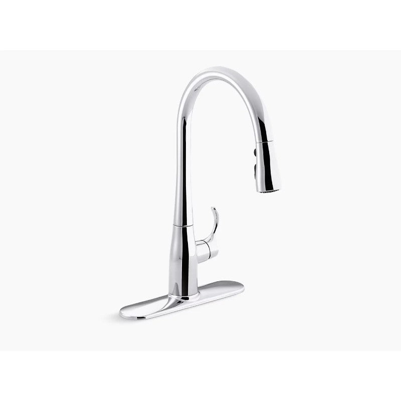 Simplice Pull-Down 16.63' Kitchen Faucet in Matte Black