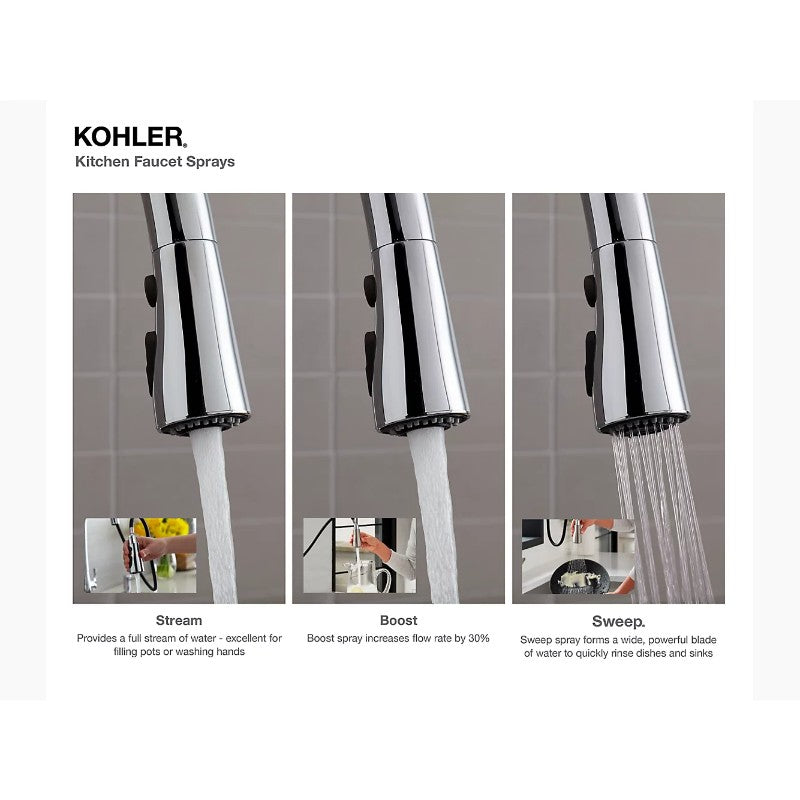 Simplice Pull-Down 16.63' Kitchen Faucet in Vibrant Stainless