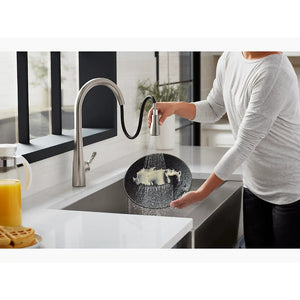 Simplice Pull-Down 16.63' Kitchen Faucet in Vibrant Stainless