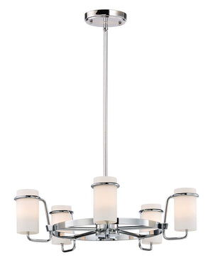 Avant 22' 5 Light Chandelier in Polished Chrome