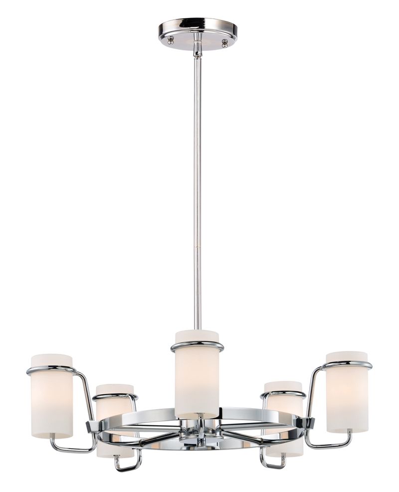 Avant 22' 5 Light Chandelier in Polished Chrome