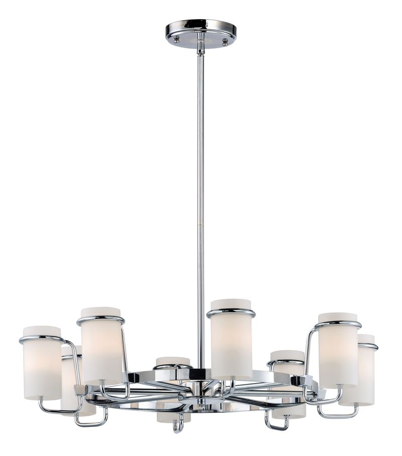 Avant 25' 8 Light Chandelier in Polished Chrome