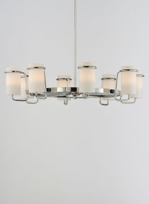 Avant 25' 8 Light Chandelier in Polished Chrome