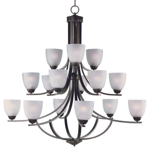 Axis 43' 15 Light Multi-Tier Chandelier in Oil Rubbed Bronze