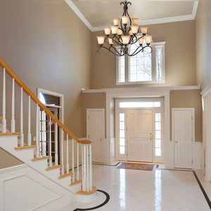 Basix 42' 15 Light Multi-Tier Chandelier in Oil Rubbed Bronze