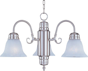 Builder Basics 21' 3 Light Mini-Chandelier Down Light Chandelier in Satin Nickel