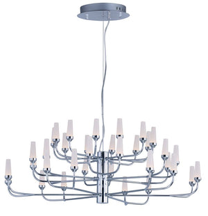 Candela 32.75' 36 Light Multi-Tier Chandelier in Polished Chrome