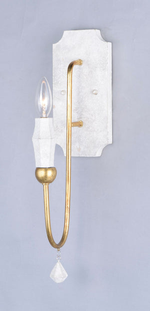 Claymore 18' Single Light Wall Sconce in Claystone and Gold Leaf
