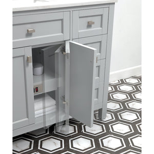 Juniper Dove Grey Freestanding Vanity Cabinet (36' x 34.5' x 21')